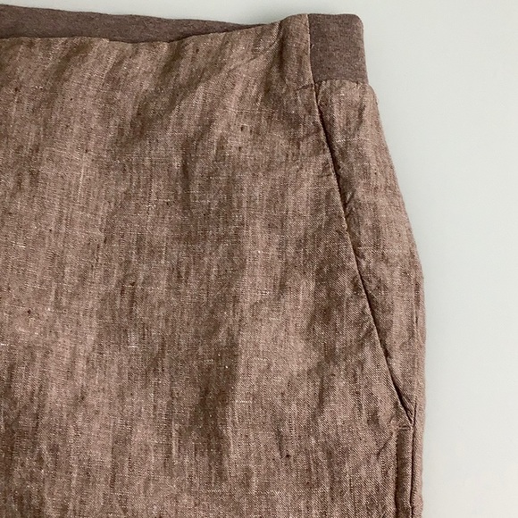 J Jill 100% Linen flat front high waisted pull on pants size 4X NWT - Picture 8 of 12